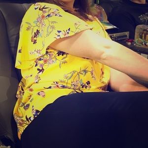 PRIMARK | Yellow Floral Blouse